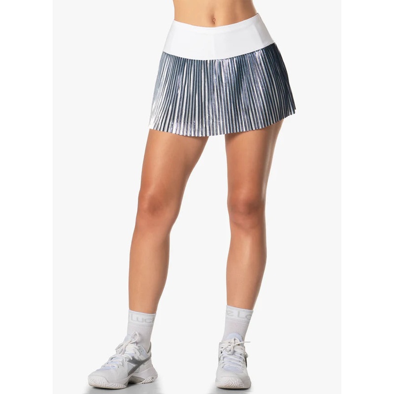 Lucky In Love Women’s Dazzle Pleated Tennis Skirt Small