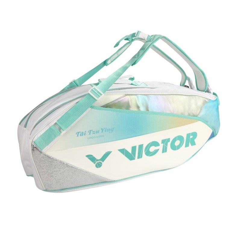 VICTOR TAI TZU YING Tribute Collection Badminton/Tennis Racquet Bag (6pcs) BR5233TTY AR-Bright White/Cockatoo Green