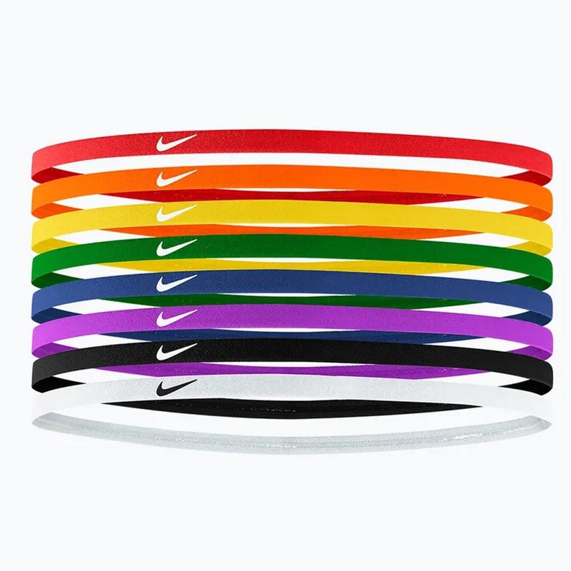 Women`s Skinny Headbands 8 Pack Pimento and Orange Blaze