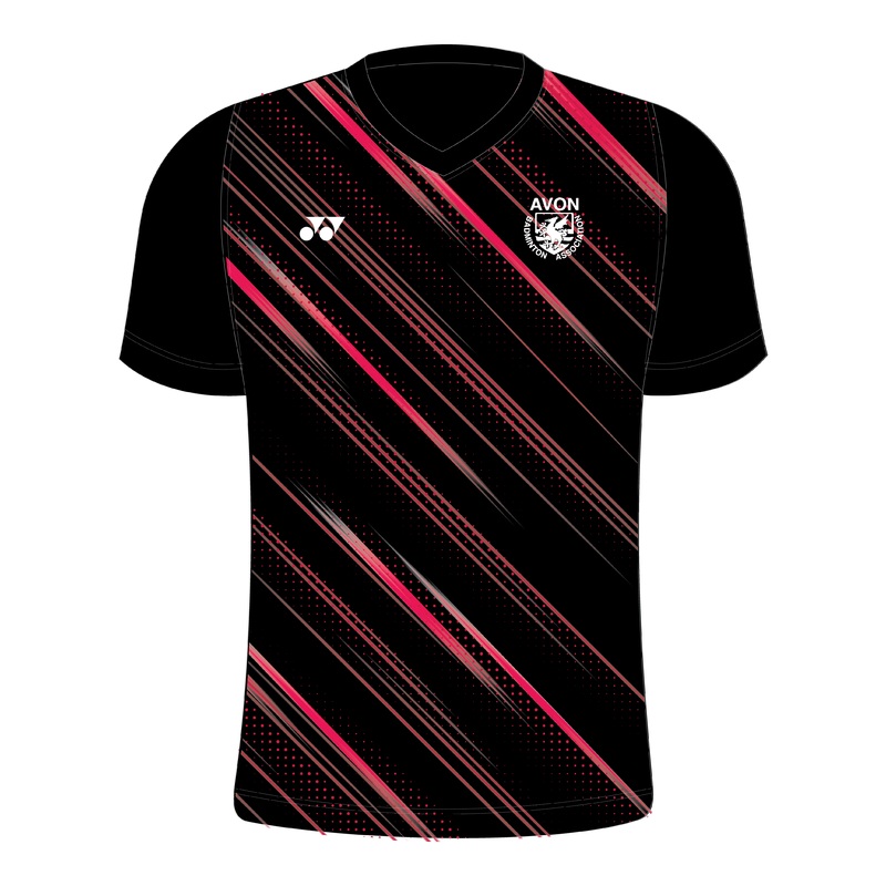 Avon YY T011JV Flash V T-Shirt Juniors BLACK/RED/BLACK 120/JS