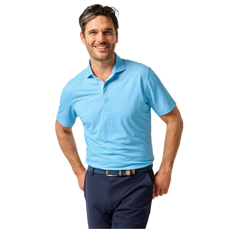 Johnnie-O Men’s Daisy Featherweight Performance Polo Maliblu Small