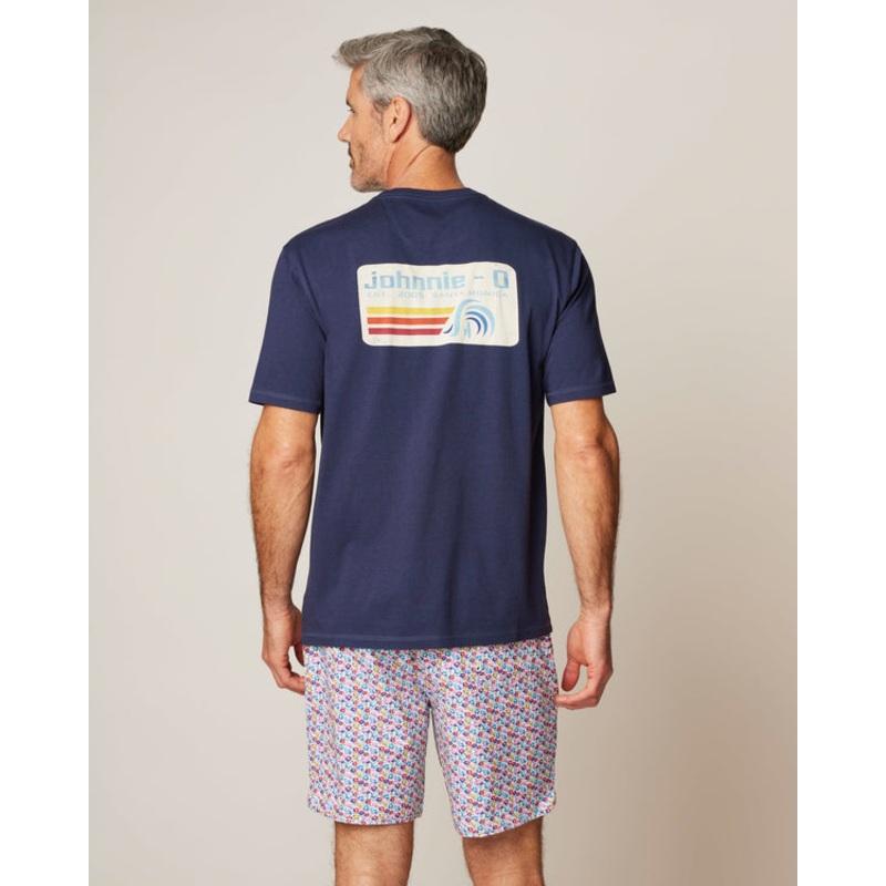 Johnnie-O Men’s Retro Tube Graphic T-Shirt Navy Small