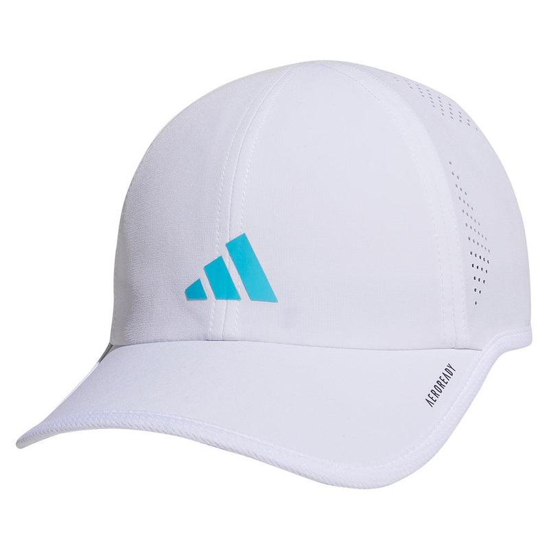 Juniors` Superlite 3 Hat White and Bright Cyan