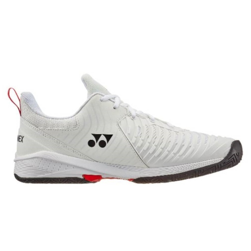 Yonex Power Cushion Sonicage 3 Men’s Tennis Shoe (White/Red)