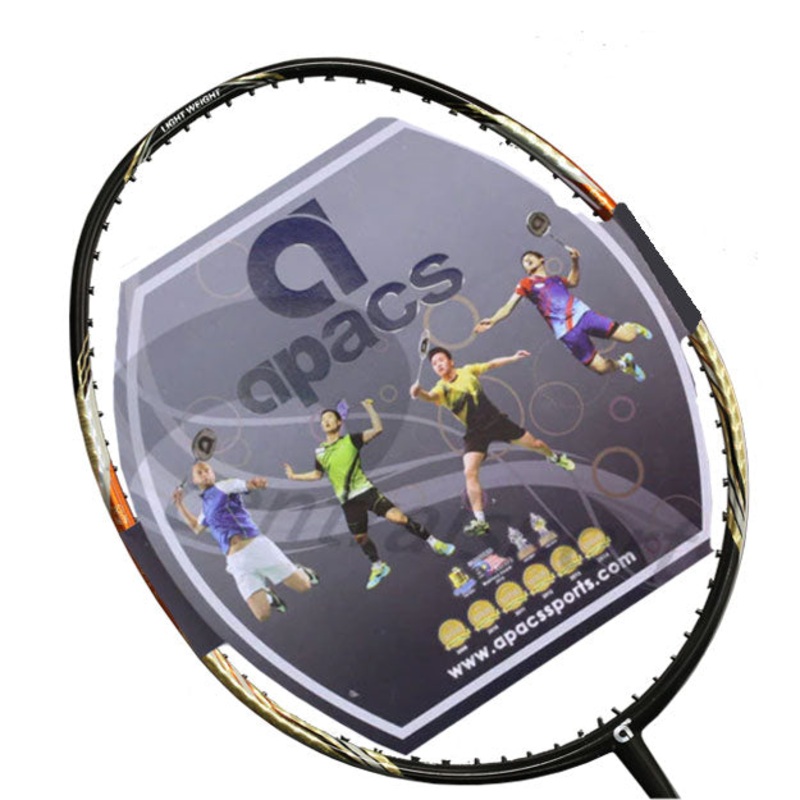 Apacs Feather Weight 55 8U Badminton Racket (Unstrung) Black/Gold 8UG2