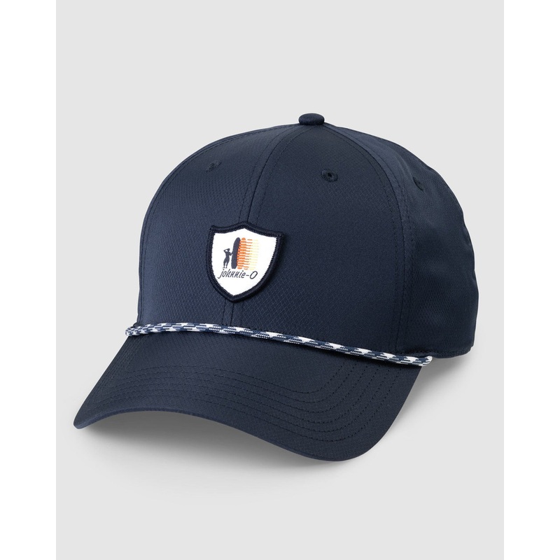 Johnnie-O Shield Logo PREP-FORMANCE Hat White