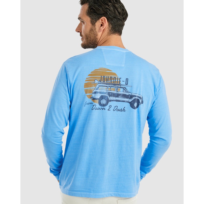 Johnnie O Surf Wagon Long Sleeve T Shirt Malibu Small