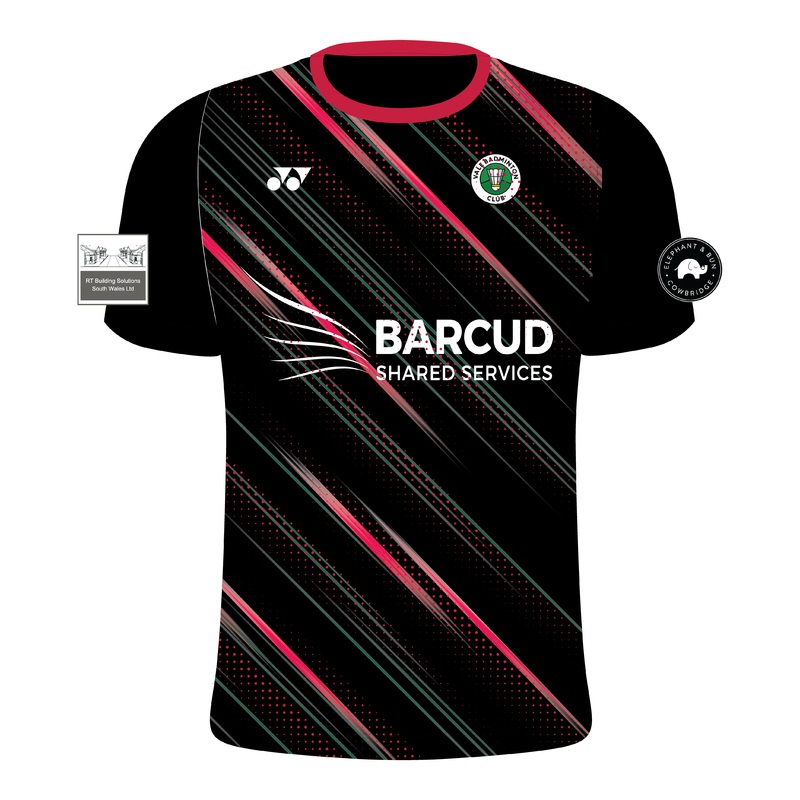Vale BC T011 Flash Crew T-Shirt Womens Black/Red/Forest XS