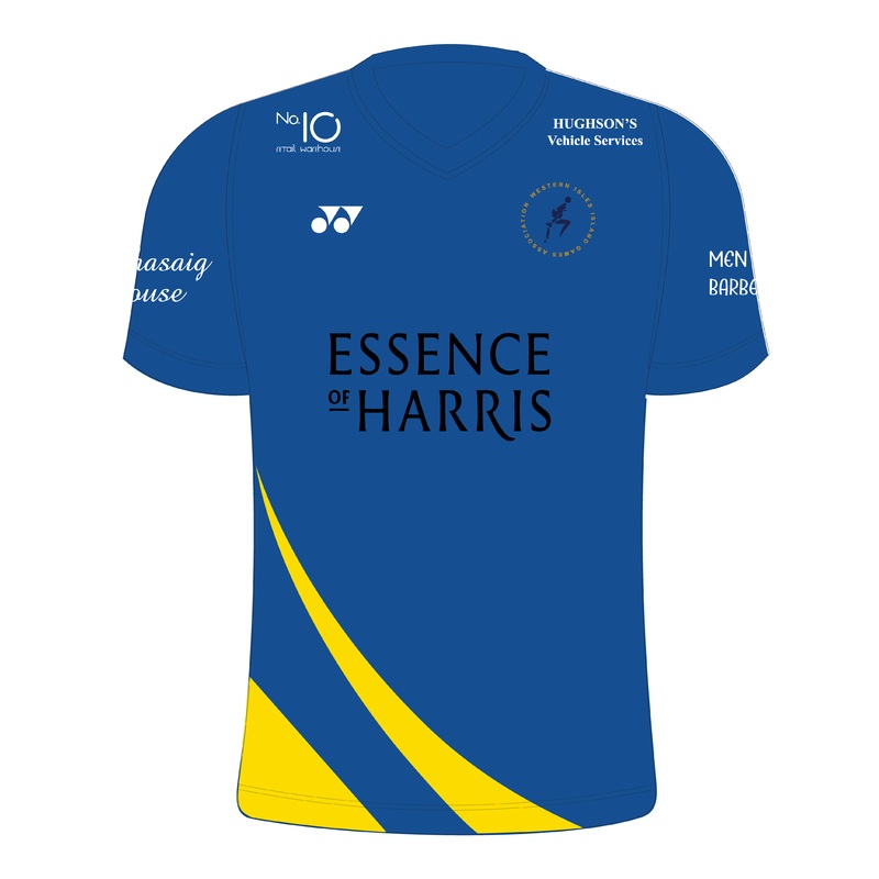 Western Isles T004 Beast V Neck Juniors J120 YY Blue/Yellow