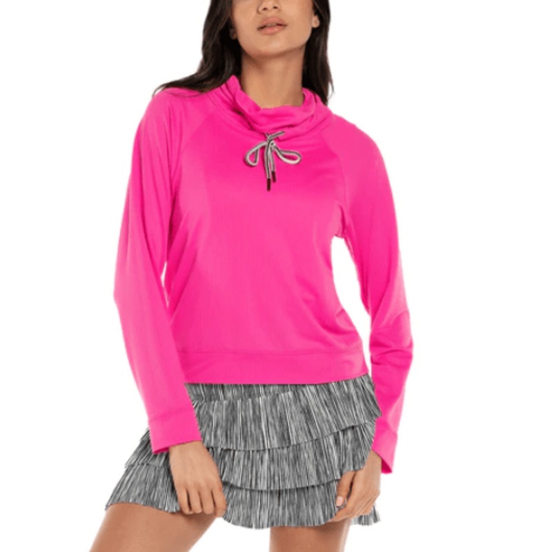 Women’s Lucky in Love High Neck Pullover Long Sleeve Extra Small