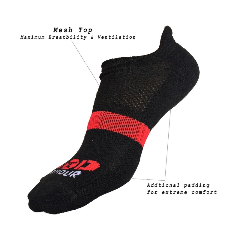 Ankle Length Breathable Training Socks BlackWod Armour | Kibi Sports UK 5-7 Pack of 1