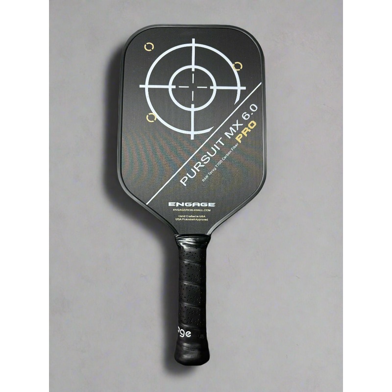 ENGAGE Pursuit Pro MX 6.0 Elongated Pickleball Paddle  I  Raw T700 Carbon Fiber – Blemished
