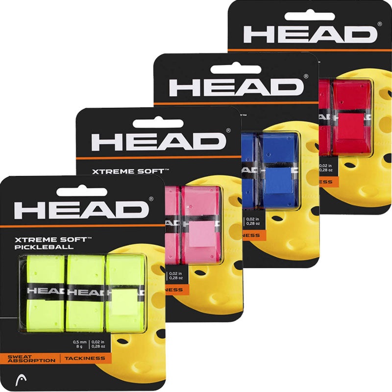 Head Xtreme soft Pickleballs Paddle Overgrips – 3 Pack