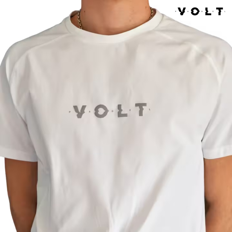 Volt Performance T-Shirt V4 White | Padel Clothing