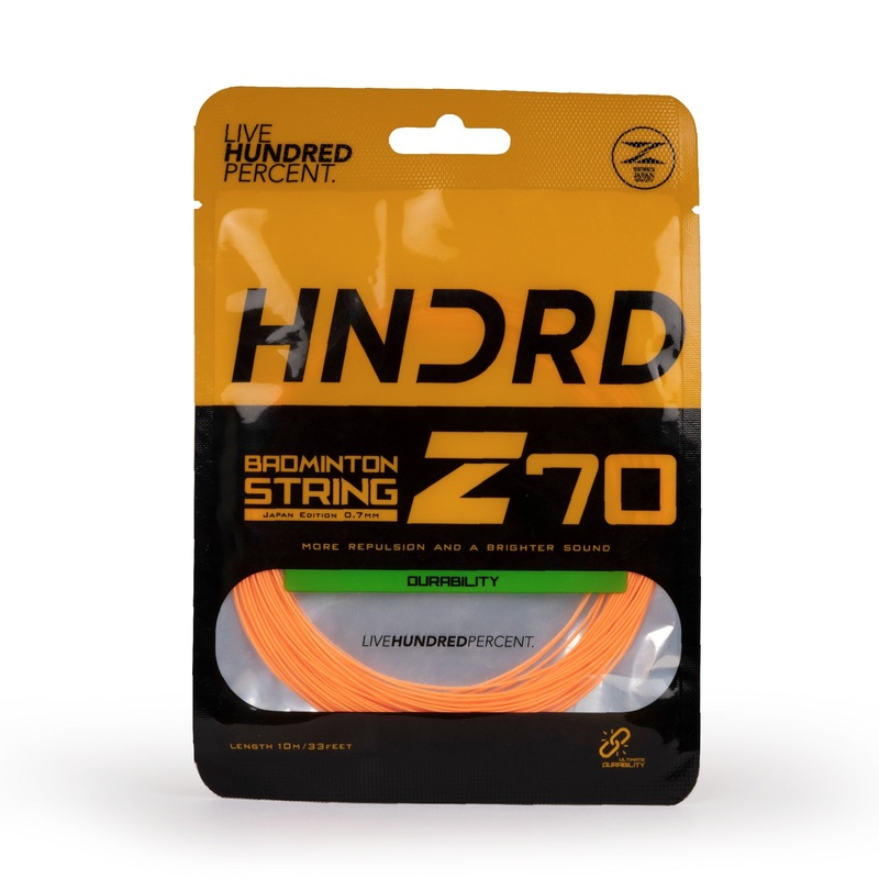 Hundred 70 Z Badminton String HBAA-2M044-5 Popsicle Orange 10m Set