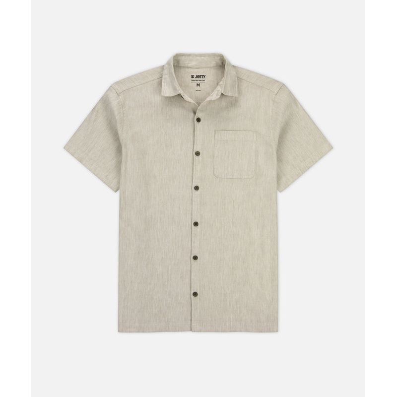 Jetty Men’s Daybreak Shirt Tan Small