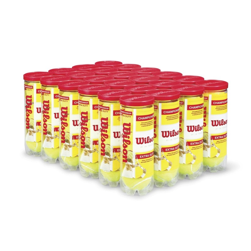 Wilson Championship Extra Duty Tennis Balls – 24 Can Case