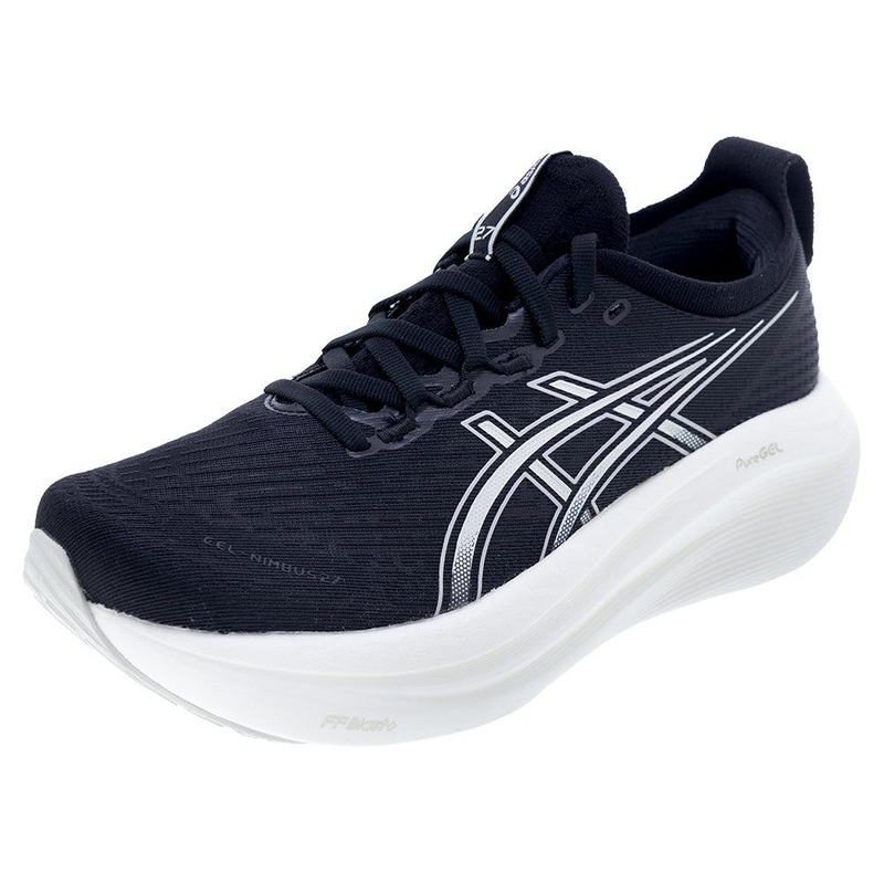 Women`s GEL-Nimbus 27 Running Shoes Black and Lake Grey