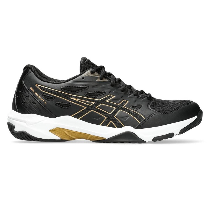 Asics Gel Rocket 11 Men’s Indoor Court Shoe (Black/Pure Gold)