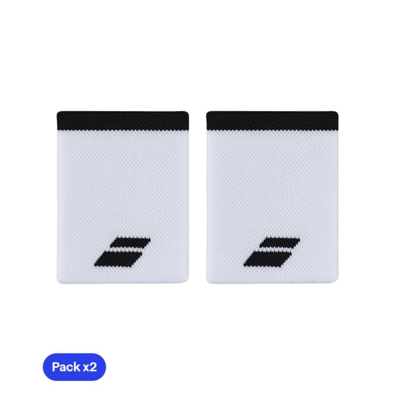 Babolat Jumbo White/Black 2024 (Pack x2) Wristband