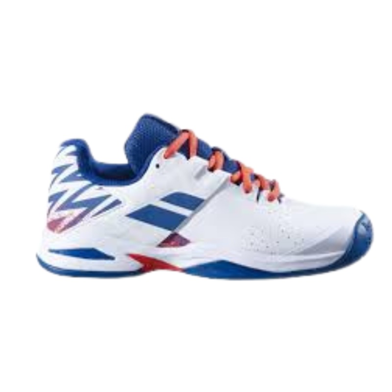 Babolat Propulse All Court Junior Boy Tennis Shoe 32F23478 White/Estate Blue 13K