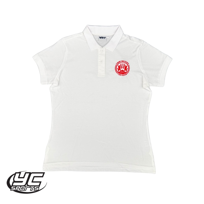 Cardiff High School Fitted Summer Polo GS WHITE