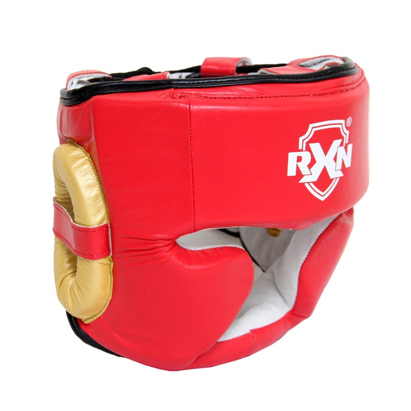 RXN Full face Boxing Headgear headguard with Chin Protection | Kibi Sports S