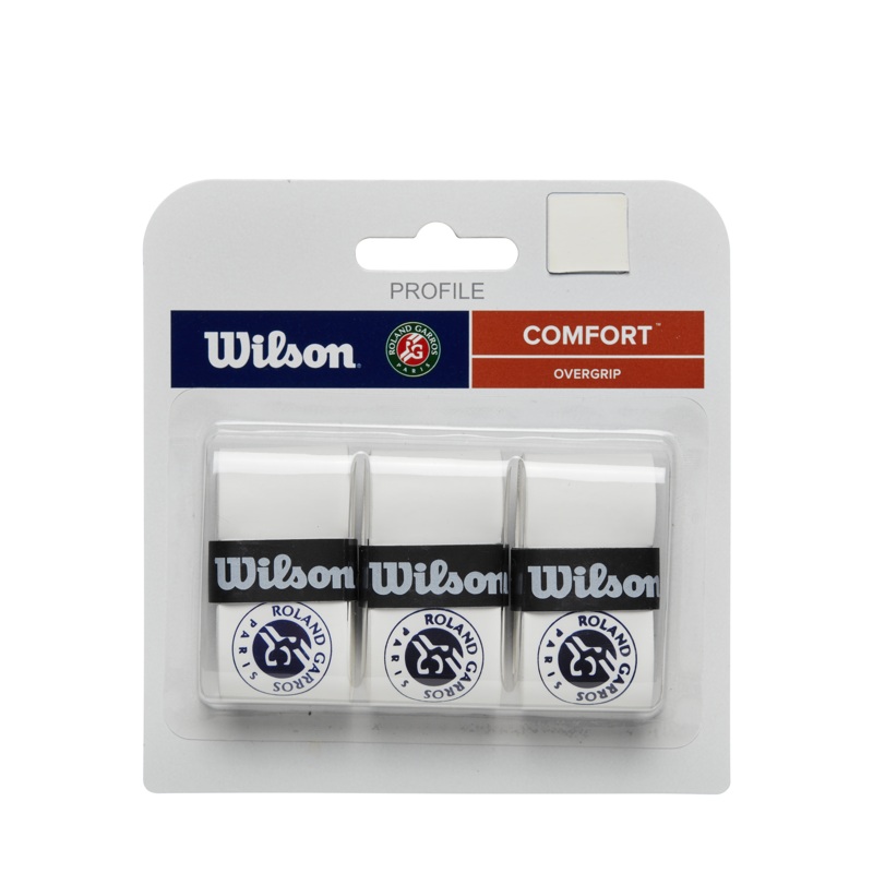 Wilson Roland Garros Overgrips – White/Navy WHITE/BLUE One Size