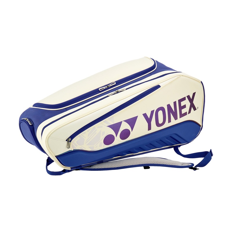 YONEX 2025 Expert Badminton/Tennis Racquet Bag (6pcs) White/Deep Blue BA02526EX