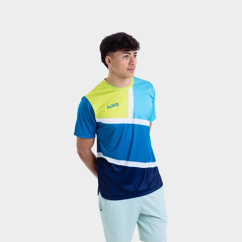 Aixo Court Mens T Shirt Teal TEAL S