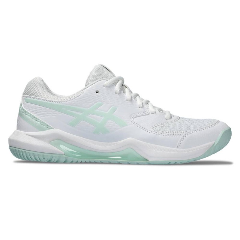 Asics Gel Dedicate 8 Women’s Tennis Shoe (White/Pale Blue)