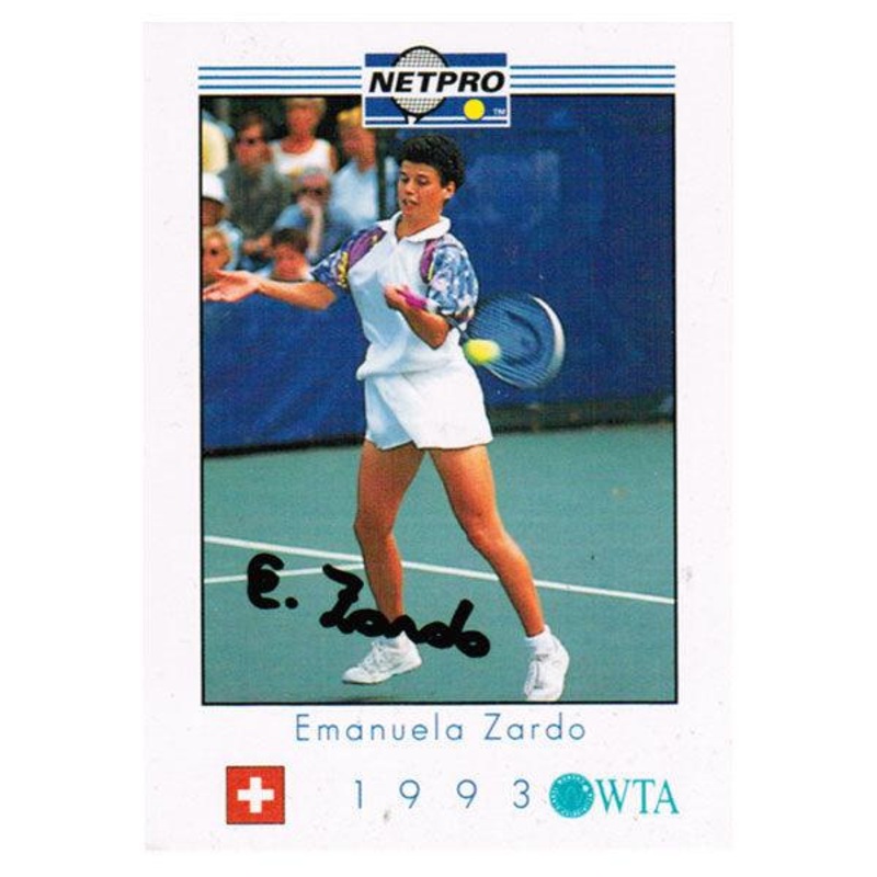 Emanuela Zardo Hand Signed NETPRO Women`s Card