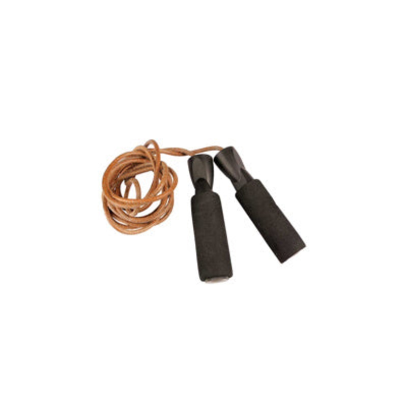 FM Leather Weighted Jump Rope 3M FSKIPLR17 O/S BROWN