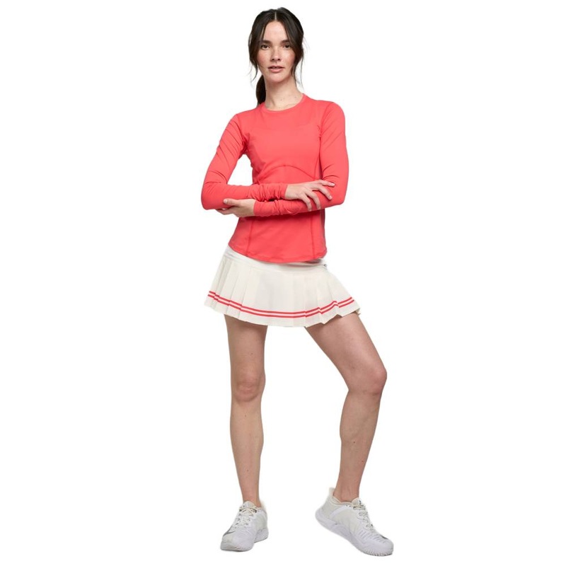 Lija Women’s Nevo Club Skort 13-Inch (White/Cayenne)