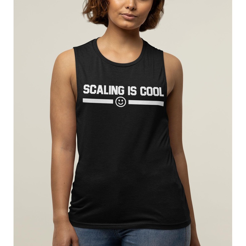 Women’S Scaling Is Cool Muscle Tank Wod Armour | Kibi Sports Xs