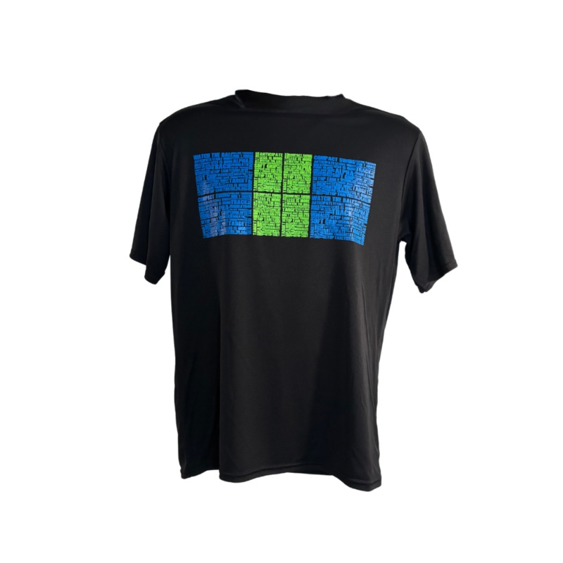 Alpha mens dri-fit pickleball court t shirt