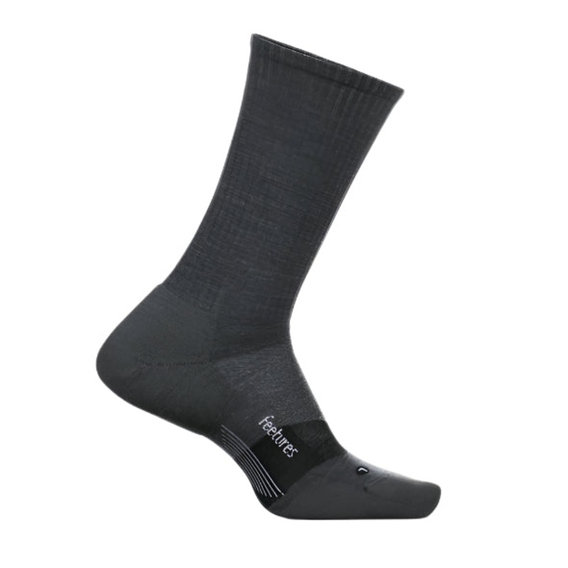 Feetures Merino 10 Cushion Crew Gray Medium