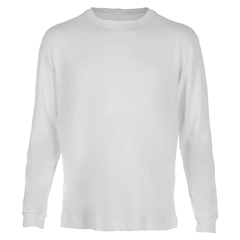 Men’s SB Sport Classic Fit Long Sleeve Tennis Crew White