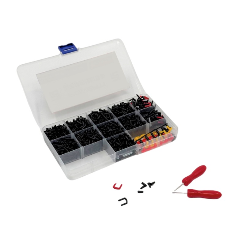 Badminton Grommets Replacement Kit with Tools BLACK One Size