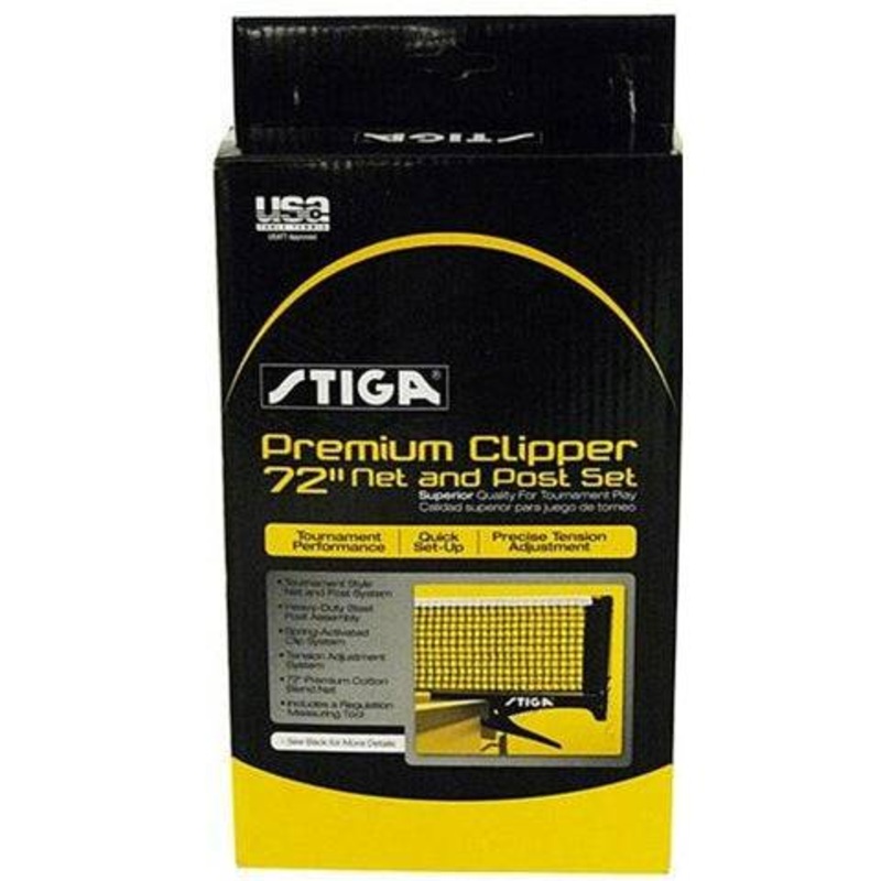 Stiga Premium Clipper 72″” Table Tennis Net and Post Set