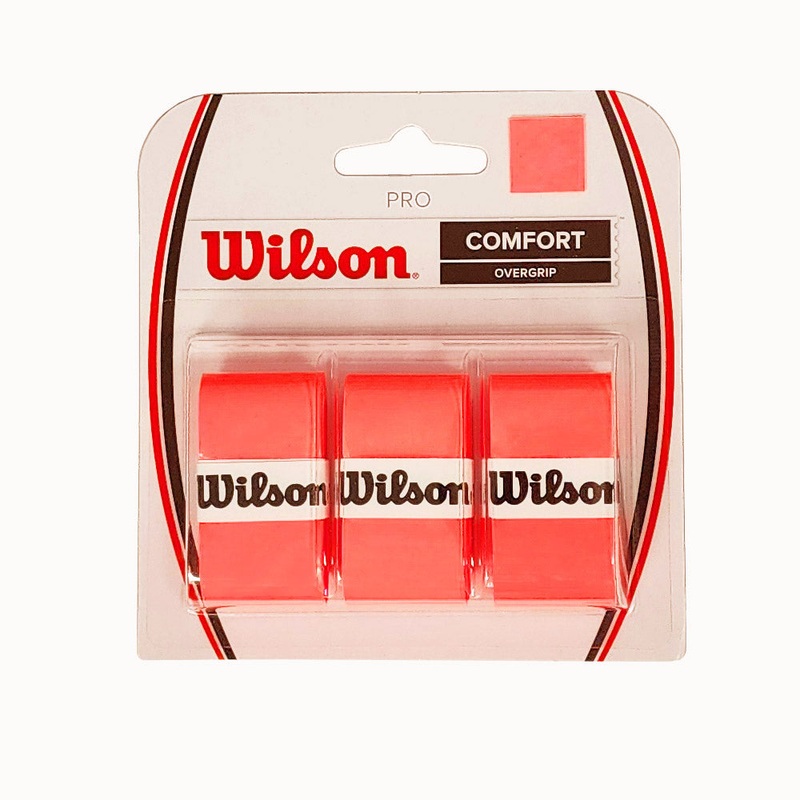 Wilson Pro Overgrip 3 Pack (Coral Orange)