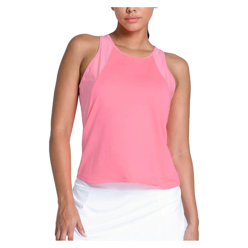 Women`s Every Game Shimmer Tennis Tank Flamingo