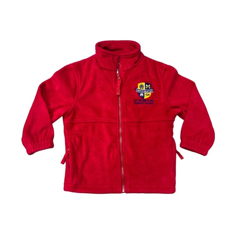 St Peters Primary School Fleece 3/4 RED