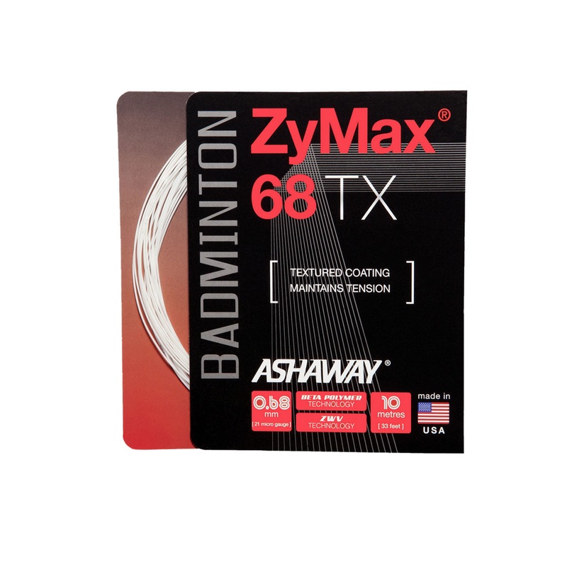 Ashaway Zymax 68TX String (10m Set) White White 10m Set
