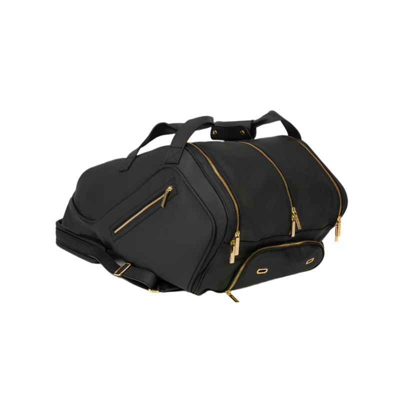 Cork Padel Leather Thermobag Black/Gold