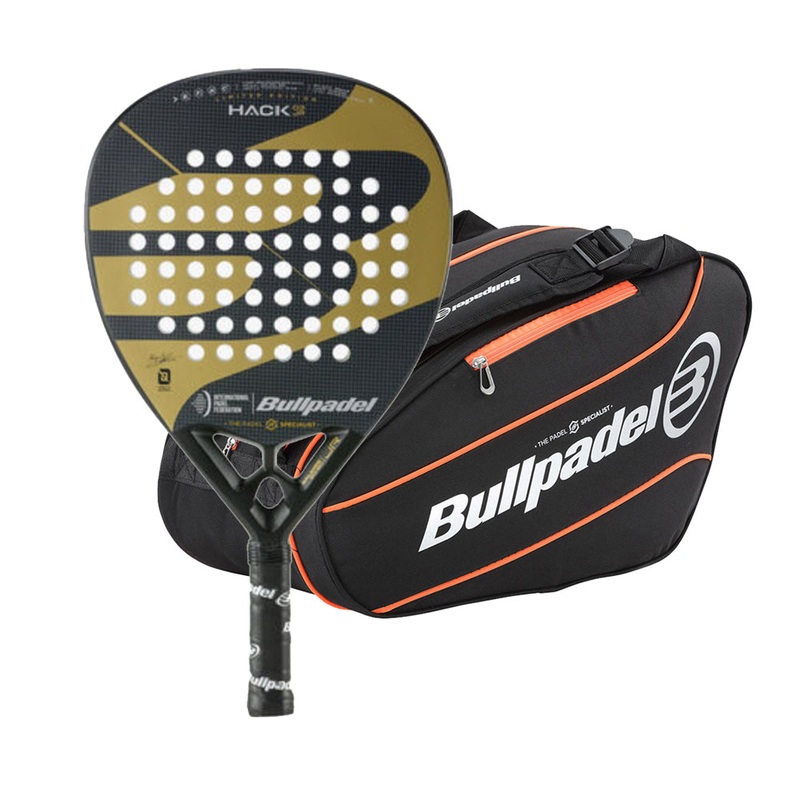 Pala BULLPADEL HACK 03 Junior FIP + Paletero BULLPADEL BPP-23015 TOUR Negro
