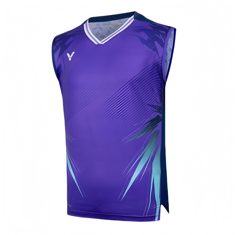 VICTOR Tournament Series (LZJ Exclusive) Unisex Sleeveless Top T-50008-J Purple ASIA L (175/88Y)