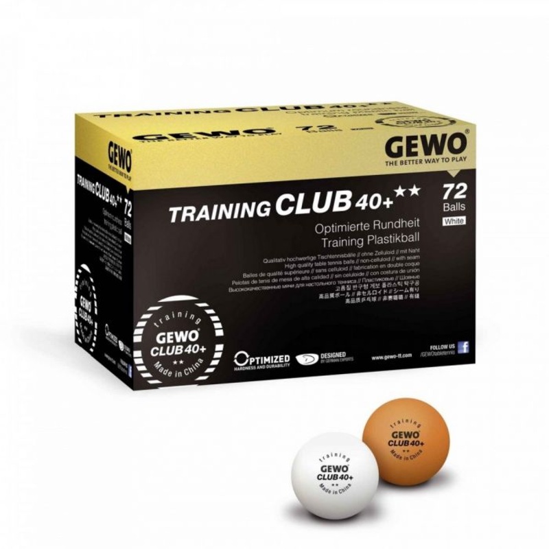 72x Balles GEWO TRAINING CLUB 40+ 2 toiles