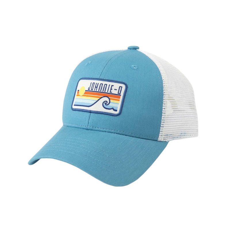 Johnnie-O Sun & Wave Trucker Hat Gulf