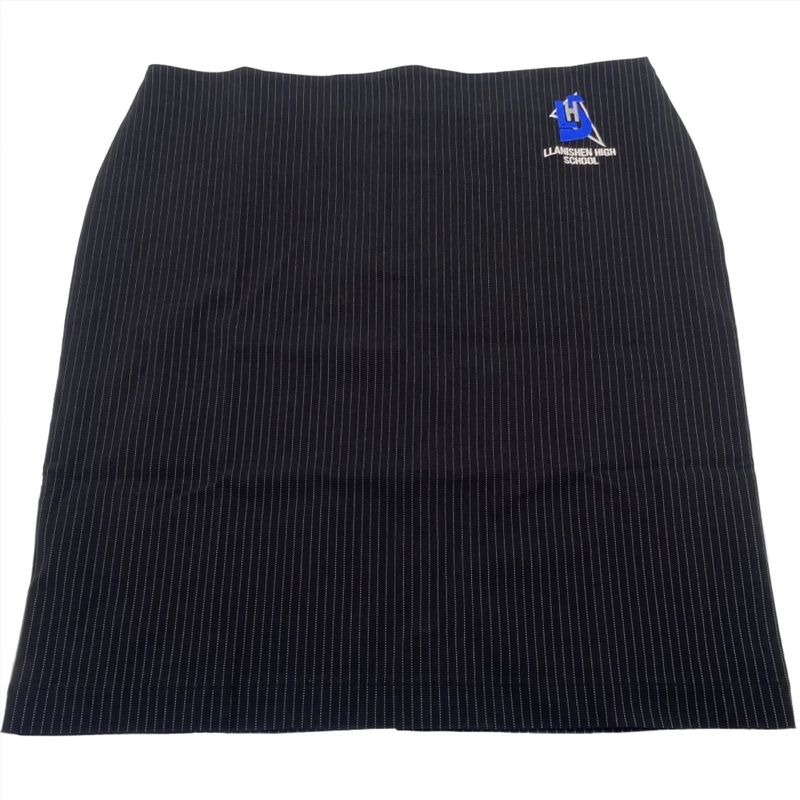 Llanishen High School Pinstripe Skirt 20×20 BLACK/WHITE